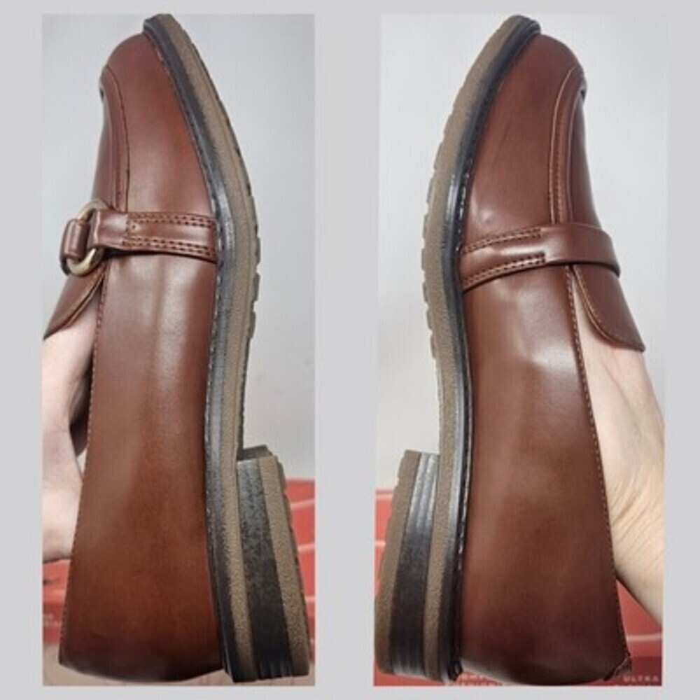 NIB Easy Spirit Jeane3 Women's Comfort Casual Loafers Brown Faux Leather Sz 10M - Picture 3 of 10